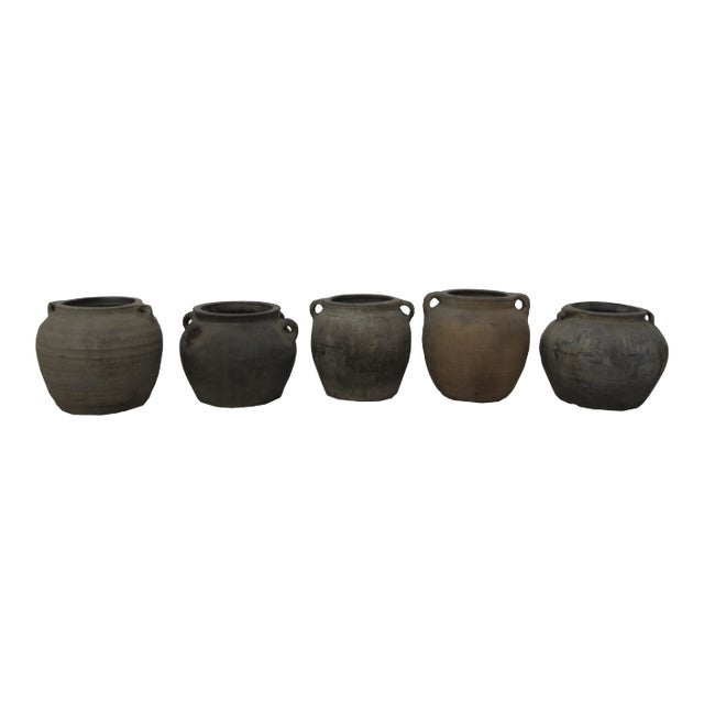 Earthenware Planter Pots - Set of 5 For Sale