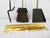 Excellent mid century modern brass wall mounted fireplace tools. I took these off the wall of a clean well kept mid...