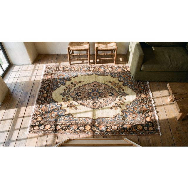 Late 19th Century Persian Tabriz Haji Jalili Rug For Sale - Image 11 of 12