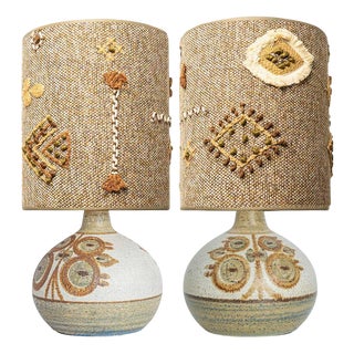 Ceramic Table Lamps by Noomi Backhausen for Soholm, Denmark, 1960s, Set of 2 For Sale