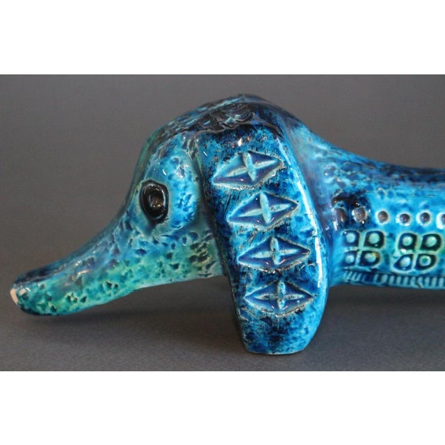 Vintage Italian Ceramic Sausage Dog by Aldo Londi for Bitossi, 1960s For Sale - Image 10 of 15