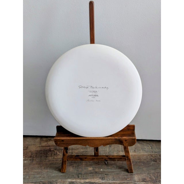 Abstraction in Colors Plate in Enameled Ceramic by Sonia Delaunay, 1985 For Sale - Image 4 of 6