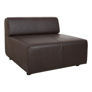 Freistil 185 Leather Armchair Brown by Rolf Benz For Sale