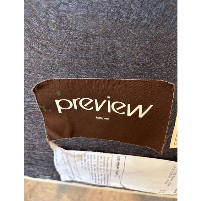 Set 8 Preview Leather Dining/Arm Lounge Chairs, 1980 For Sale - Image 11 of 12