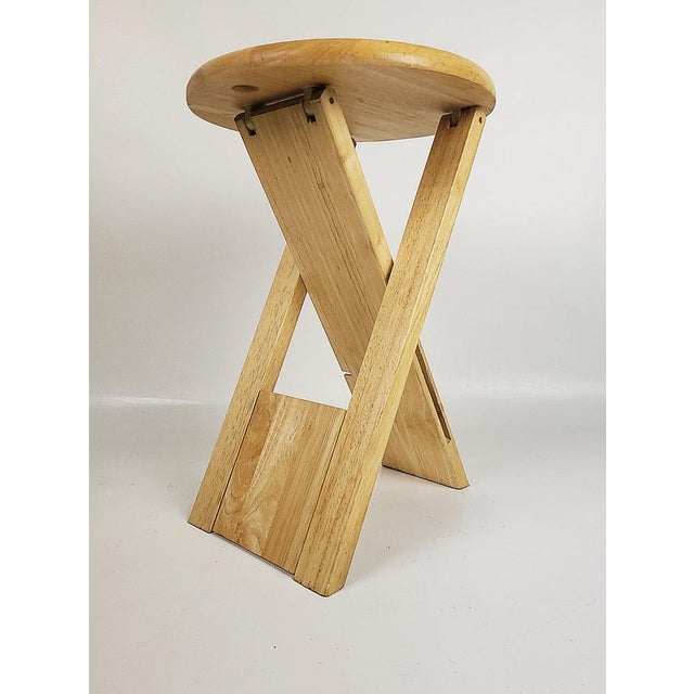 Wood Suzy Stool by A. Reed for Princes Design Works Ltd, 1980s For Sale - Image 7 of 13