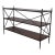 Theodore Alexander 3 Tier Wood & Metal Bookcase Console For Sale
