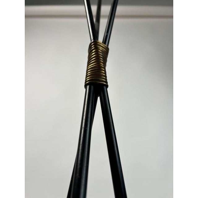 Mid-Century Modern Floor Lamp in Brass with Marble and Opal Glass by Angelo Lelii, Italy, 1950 For Sale - Image 11 of 13