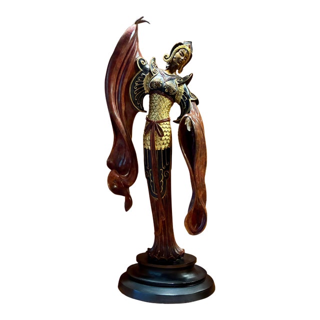 1980s Erté “Chinese Legend” Limited Edition Bronze Sculpture, Signed, 212/500 For Sale