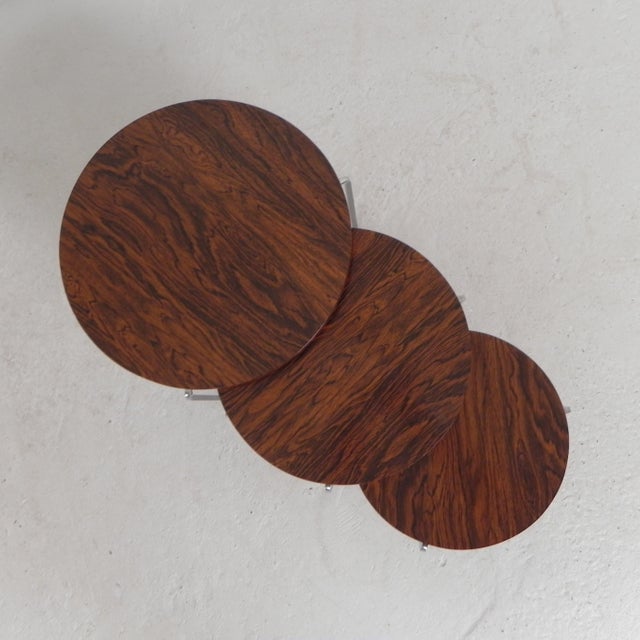 Mid-Century Modern Nesting Tables from Vaza Roden, 1960s, Set of 3 For Sale - Image 3 of 18