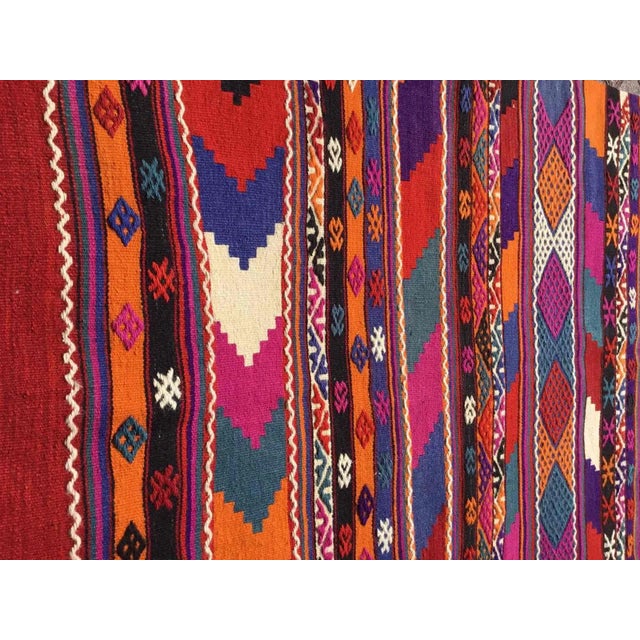 1960s 1960s Small Boho Kilim Rug, 48" X 36" For Sale - Image 5 of 9