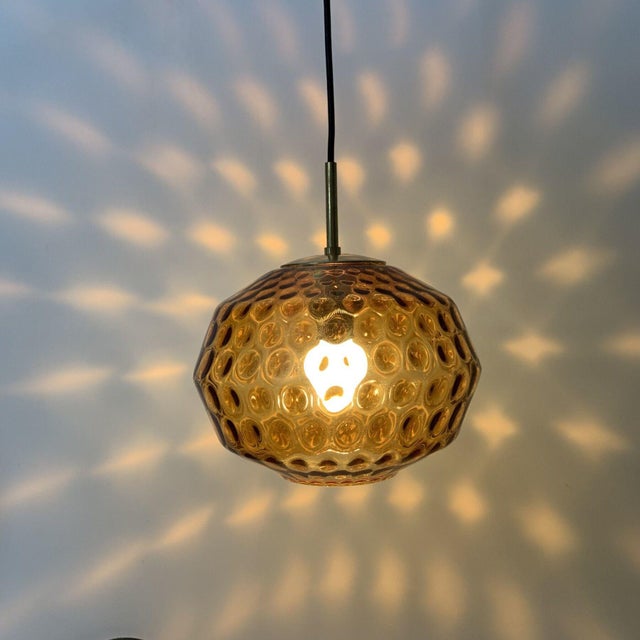 Glass Hanging Lamp from Limburg, Germany, 1970s For Sale - Image 15 of 18