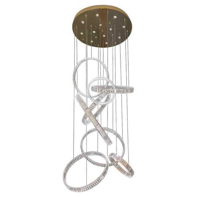 Metal Collection Orione 2.0 Chandelier in Metal and Crystal by Jago For Sale - Image 7 of 7