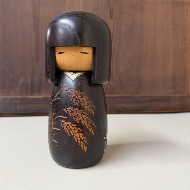 Vintage Kokeshi Bakushū Figurine by Okamoto Usaburo, 1970s For Sale - Image 9 of 9
