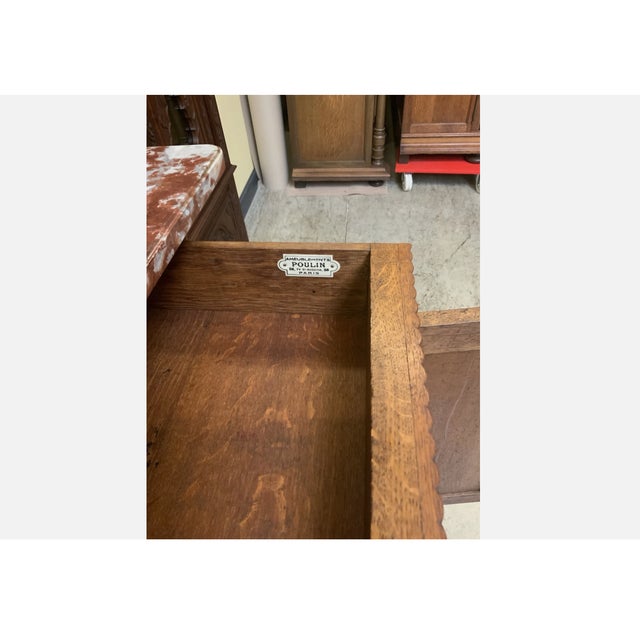 Brown Antique Art Nouveau Buffet, Paris, France, 1910 For Sale - Image 8 of 11