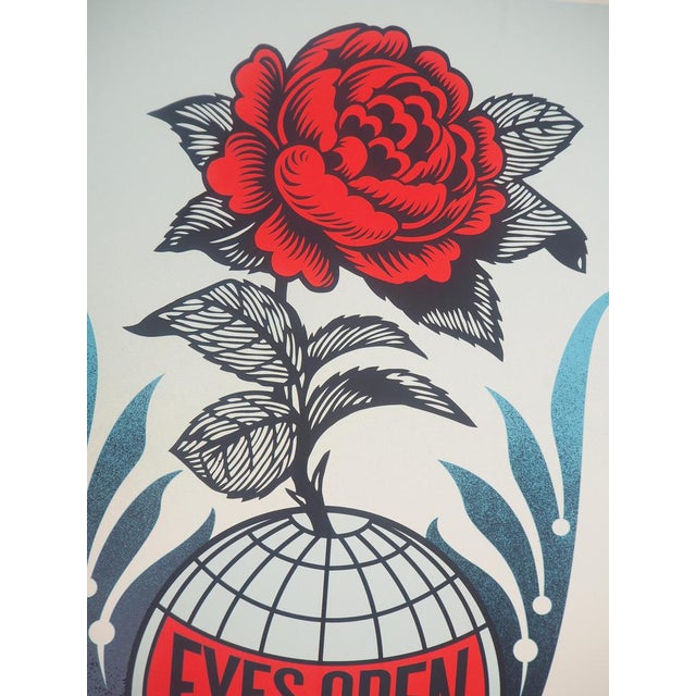 Contemporary Shepard Fairey (Obey), Eyes Open, Original Silkscreen For Sale - Image 3 of 4