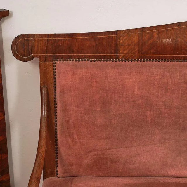 Antique Carlo X Sofa, 1800 For Sale - Image 4 of 11