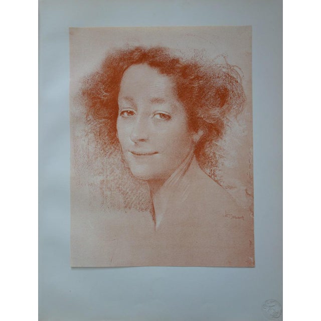 Lucien Levy-Dhurmer, A Beauty from Yesteryear, 1897, Lithograph For Sale