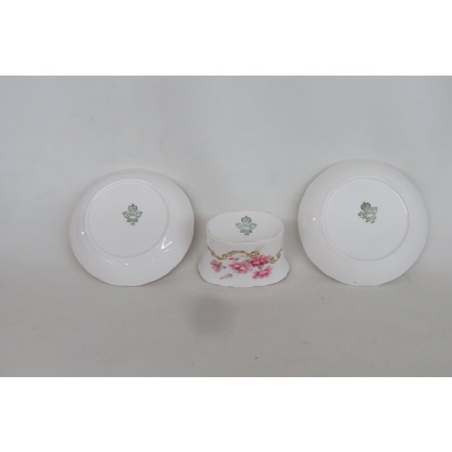 Aynsley England Bone China 3pc Boxed Set Pink Carnation Motif Gold Trim 4955b For Sale - Image 15 of 16