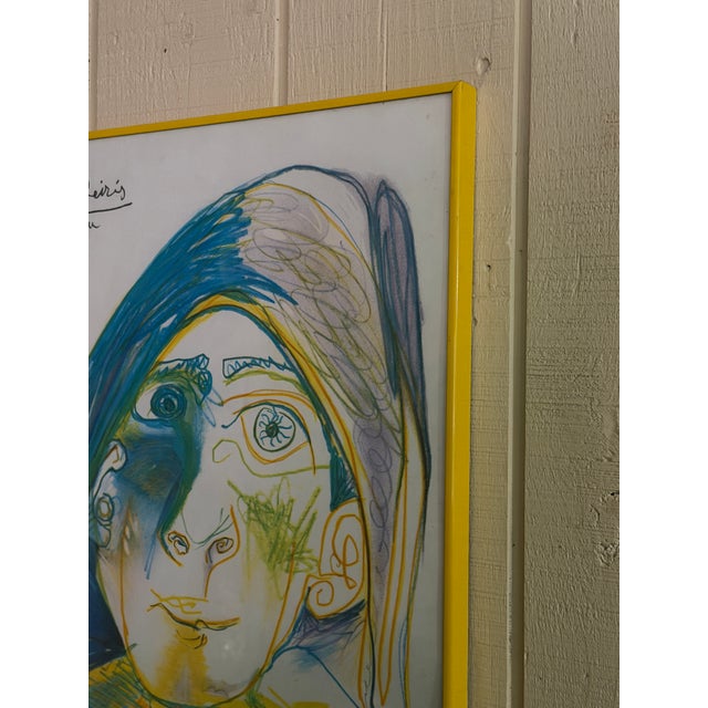 Modern 1971 Picasso Exhibition Poster From Galerie Louise Leiris For Sale - Image 3 of 6