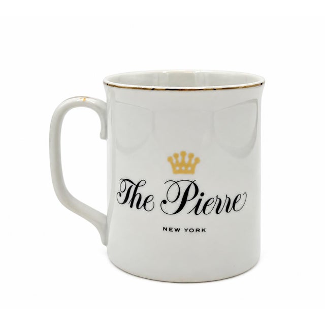 Ceramic Vintage the Pierre Hotel Nyc Porcelain Mug New York City For Sale - Image 7 of 10