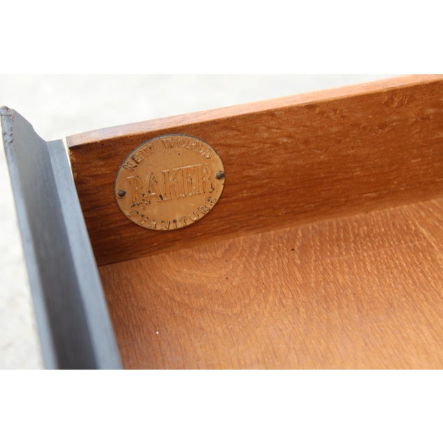 Baker Furniture Company Pair of Baker Mid-Century End Tables - a Pair For Sale - Image 4 of 12