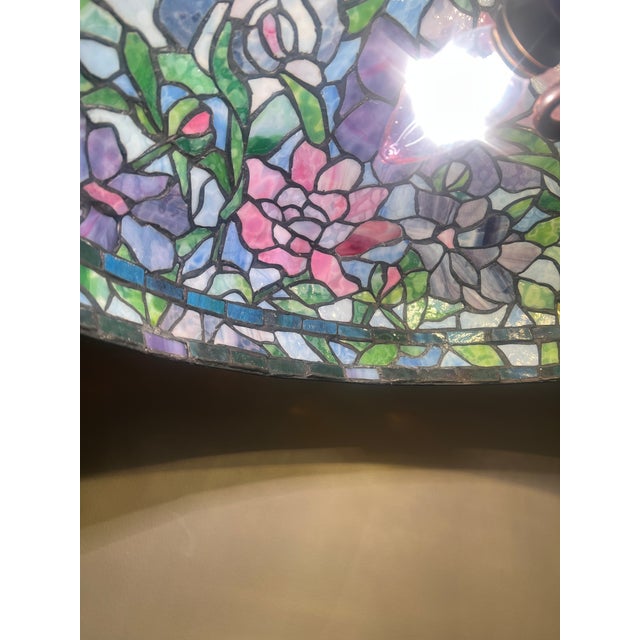1920s Authentic Tiffany Peony Design Table Lamp For Sale In Philadelphia - Image 6 of 8
