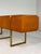 Metal Mid-Century Burlwood and Brass Sideboard For Sale - Image 7 of 15