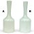 Vintage Murano Light Blue and Green Over White Gold Flecks Italian Art Glass Flower Vases - A Pair For Sale In Orlando - Image 6 of 6