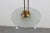 Brass and Curved Glass Pendant attributed to Pietro Chiesa for Fontana Arte, Italy, 1940s For Sale - Image 6 of 14