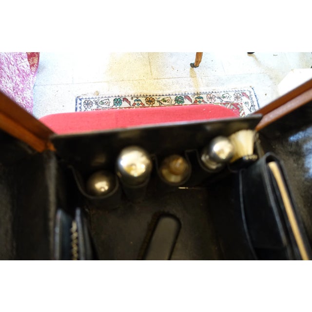 Tan Vintage Travel Suitcase Trunk, 1930s For Sale - Image 8 of 15