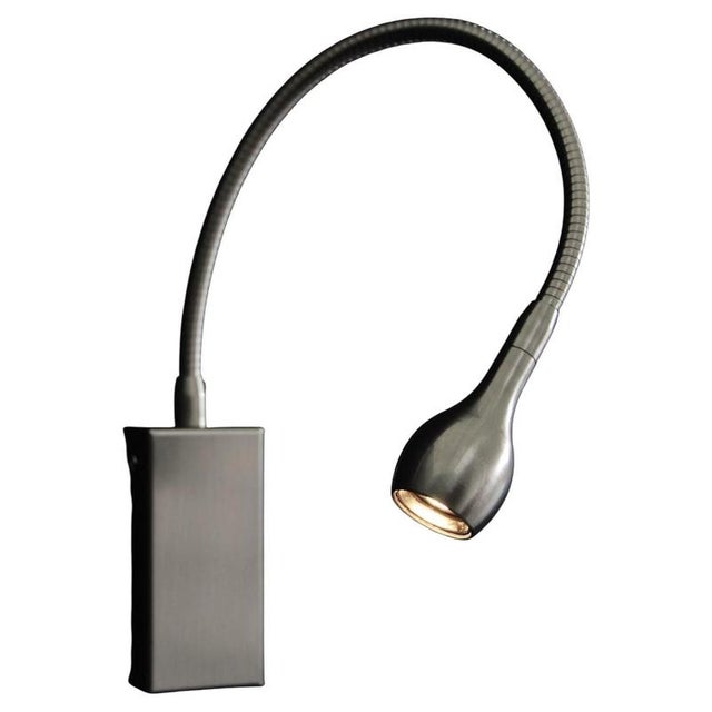 Flex & Drop Led Wall Light in Satin Nickel by Aggiolight For Sale - Image 11 of 11