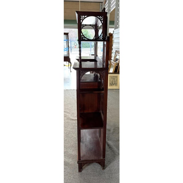 Circa 1885 Mahogany Display Stand Étagère For Sale - Image 12 of 14
