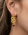 Modern Massive Snake Earrings With Garnets in Opened Mouth, Pair For Sale - Image 3 of 7