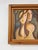 Brutalist Figurative Oil Painting Signed Simon 1970 Postmodern Figures Art For Sale - Image 4 of 9