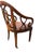 Late 20th Century Pair of Traditional Walnut Leather Upholstered Armchairs With Cabriole Scroll Arms For Sale In Los Angeles - Image 6 of 10