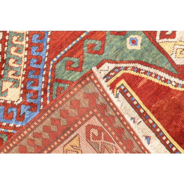 Antique Caucasian Kazak Rug 5'8" X 9'10'' For Sale - Image 13 of 13