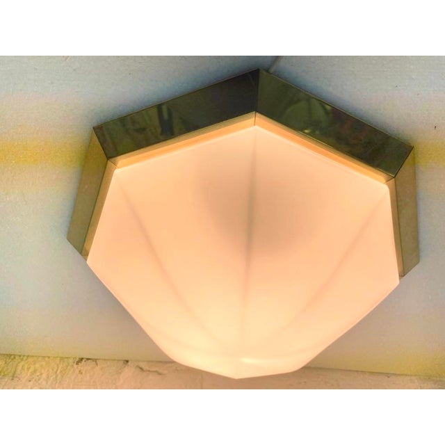 Octagonal Ceiling Lamp from Glashütte Limburg, 1970s For Sale - Image 6 of 10