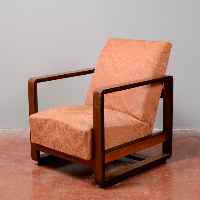 Art Deco Two-Tone Streamline Armchair, 1935 For Sale - Image 4 of 18