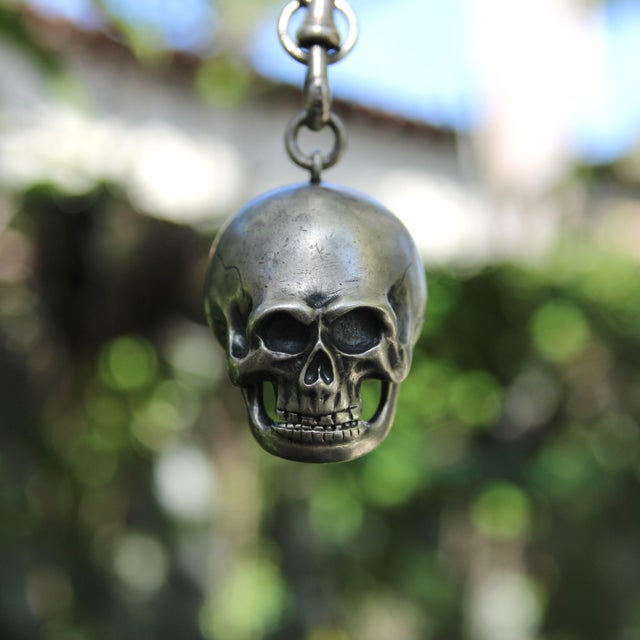 Paul Ditisheim Silver Hamlet Skull Pocket Watch Circa 1915 For Sale - Image 12 of 13