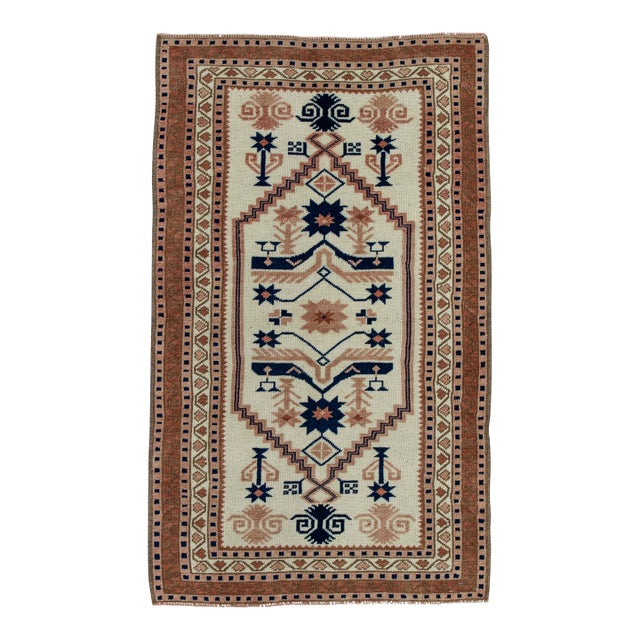 Turkish Vintage Rug 2'8" x 4'5" #20692 For Sale