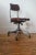 50's Steel and aluminum industrial office chair with polished propeller base on wheels with adjustable seat/seat back,...