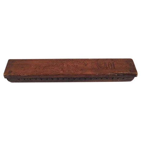 Antique German Otto Holzapfel Wooden Cigar Mold For Sale