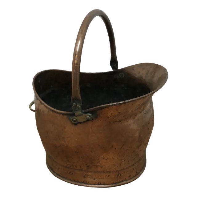 Copper Helmet Coal Scuttle, 1890s For Sale