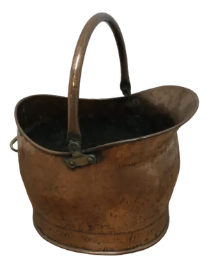 Copper Helmet Coal Scuttle, 1890s