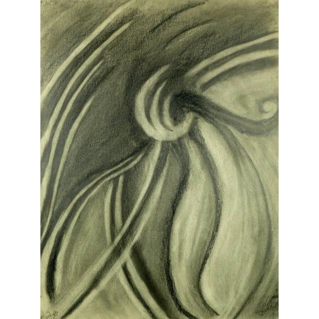 1960s Hugo Esteban, Pencil Drawing Bold Lines For Sale - Image 5 of 5