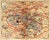 Original map from an early 1900s tourist guide to Paris. Highly detailed showing streets in the central district of Paris....