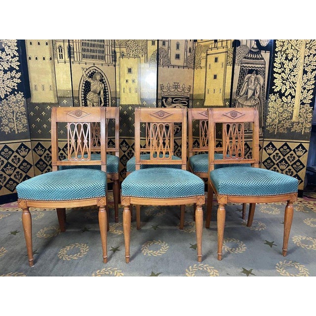 Louis Xvi Chairs, Set of 7 For Sale - Image 10 of 10