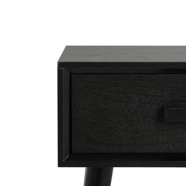 One Drawer Side Table in Black For Sale In Philadelphia - Image 6 of 8