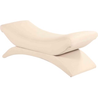 Contemporary Leather Chromosome Shape Bench