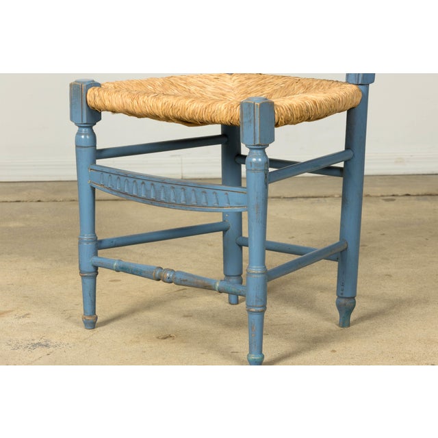 Set of Six French Louis XVI Style Dining Chairs, Painted Wood, 1900 For Sale - Image 10 of 18